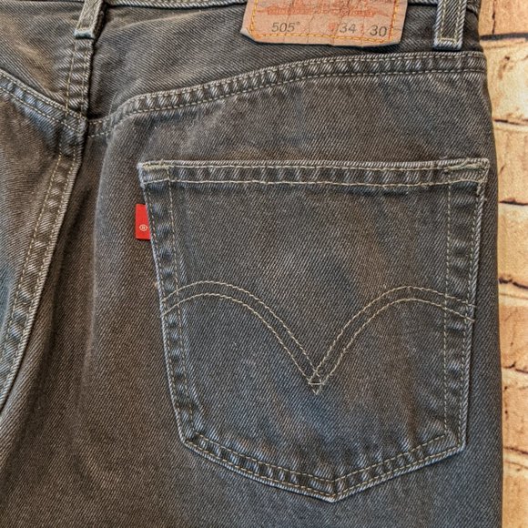 Lev's 505 Regular Fit Black Size W34/L30 - Picture 10 of 15